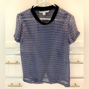 NBW DVF Sheer SS Blouse